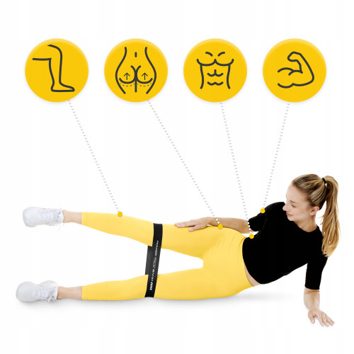 Резинка для фітнеса  4FIZJO Mini Power Band 1.2 мм 15-20 кг Black - фото №4